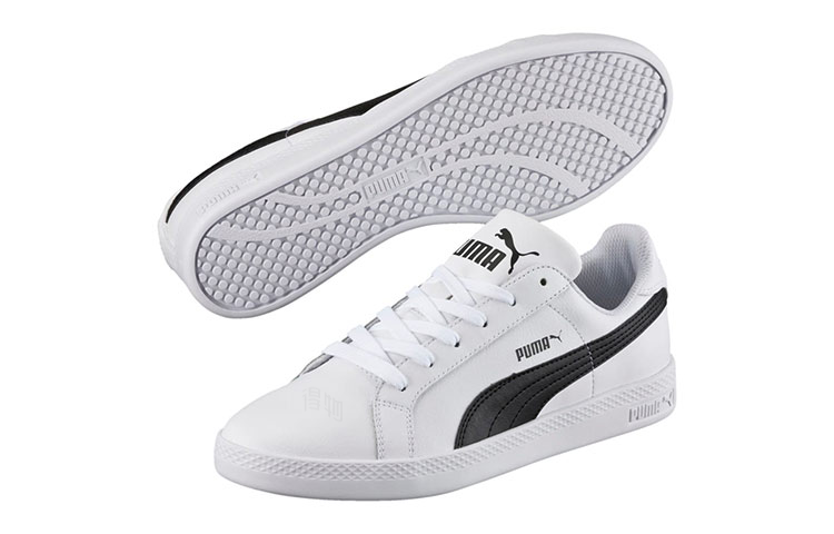 Женские кеды PUMA Smash (бело-черные) — фото 5