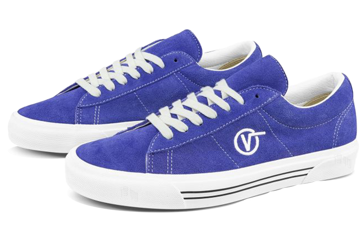 Унисекс кеды Vans SID Suede V logo (фиолетовые) — фото 2