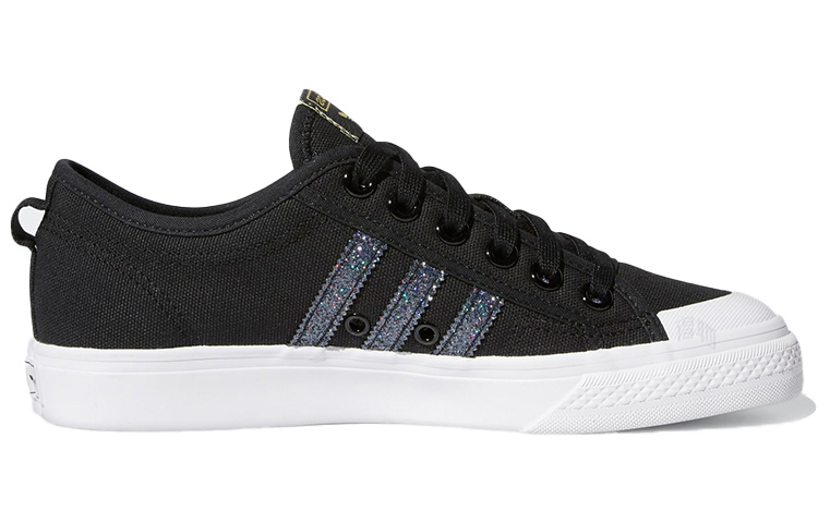 Женские кеды adidas originals NIZZA (черно-синие) — фото 2