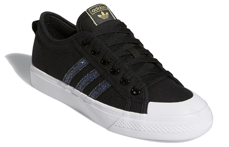 Женские кеды adidas originals NIZZA (черно-синие) — фото 3