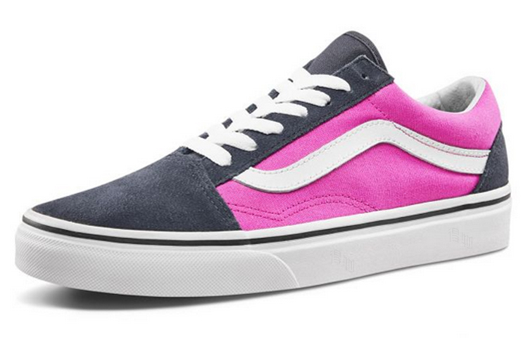 Женские кеды Vans Old Skool (розово-голубые) — фото 2