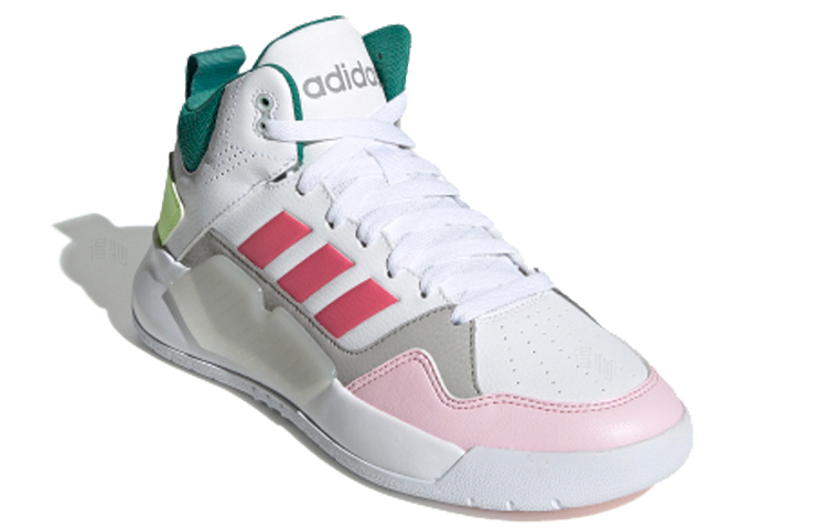Женские кеды adidas neo PLAY9TIS 2.0 (бело-розово-зеленые) — фото 2