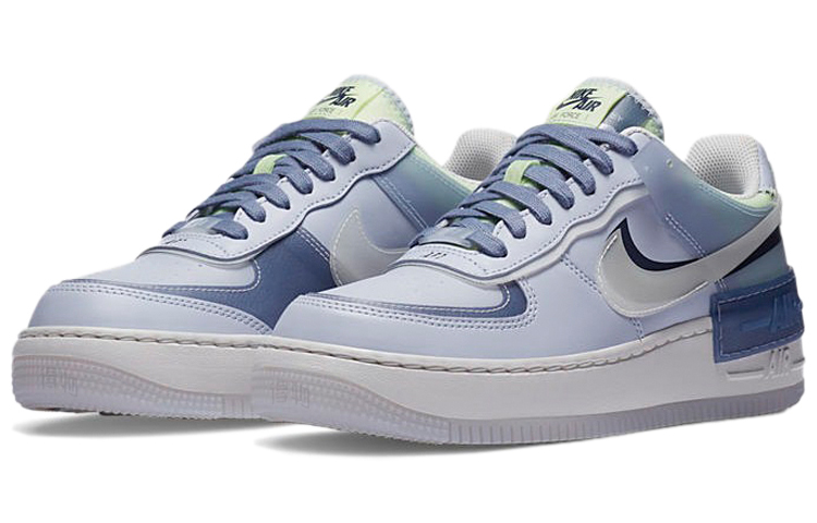 Женские кроссовки Nike Air Force 1 Shadow SE (сине-зеленые) — фото 3