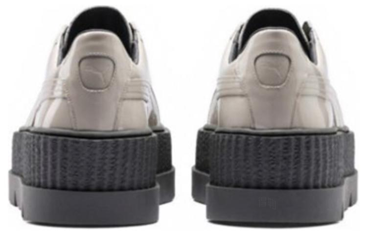 Женские кеды PUMA Pointy Creeper Patent Dove (серые) — фото 4