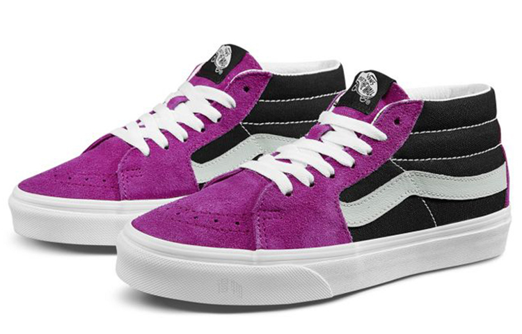 Кеды Vans SK8 (черно-фиолетовые) — Чёрный / фиолетовый — фото 2