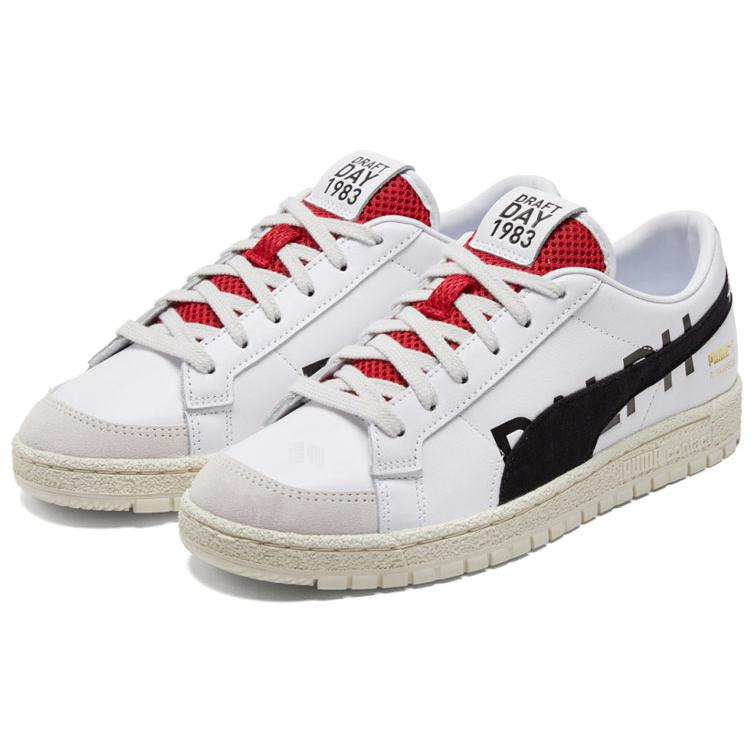 Кеды PUMA Ralph Sampson 70 Lo Draft (бело-черно-красные) — Белый / чёрный / красный — фото 3