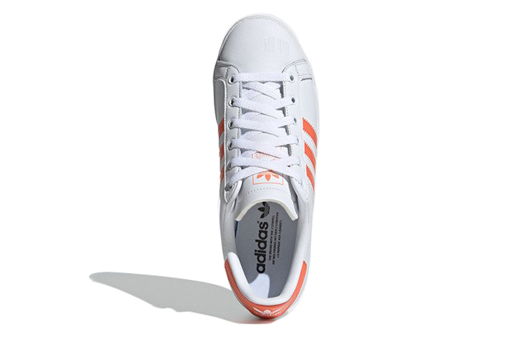 Женские кеды adidas originals Coast Star (бело-оранжевые) — фото 3