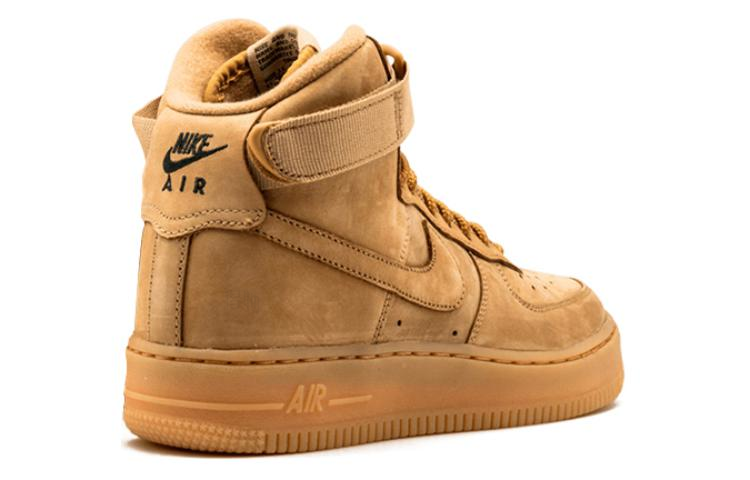 Женские кроссовки Nike Air Force 1 2015 (песочный) — 小麦 — фото 4