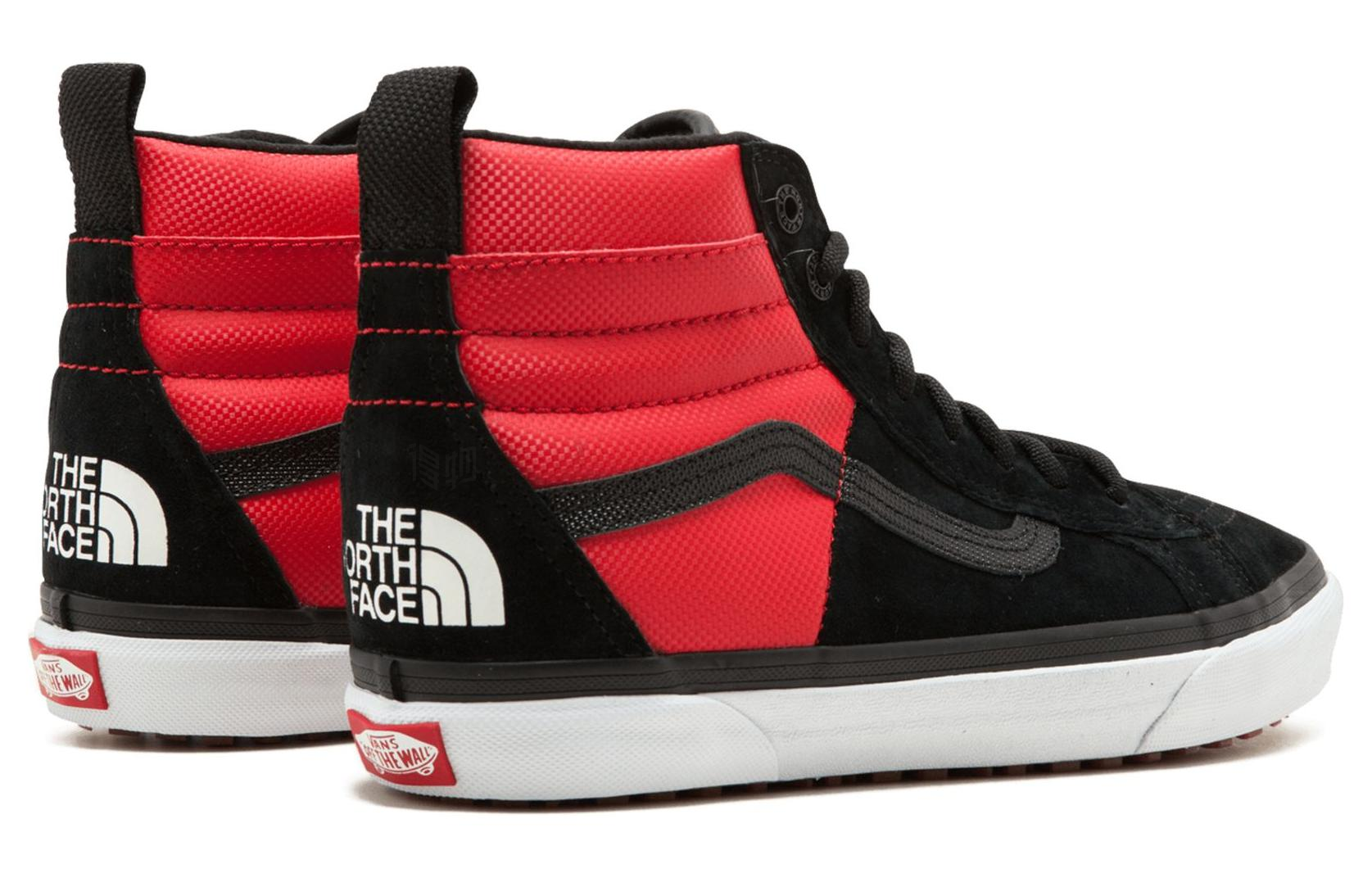 Кеды Vans SK8 46 MTE DX The North Face (красно-черные) — Чёрный / красный — фото 4