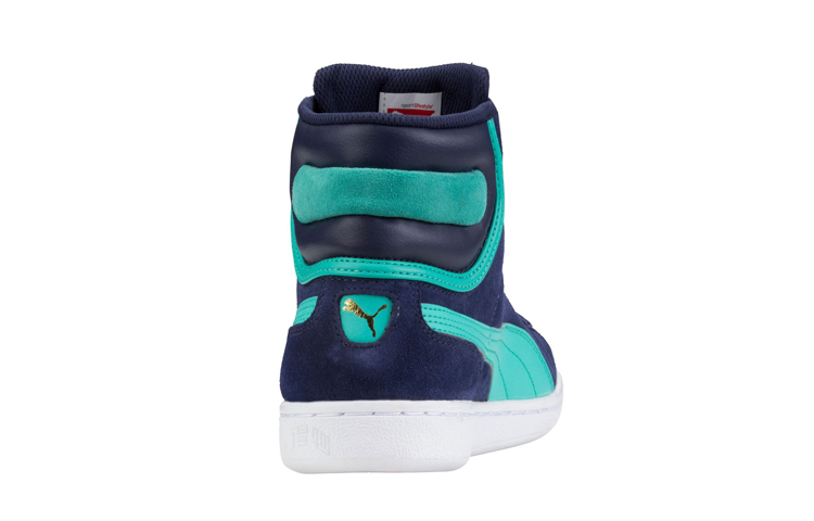 Женские кеды PUMA Vikky Mid (синий) — фото 4