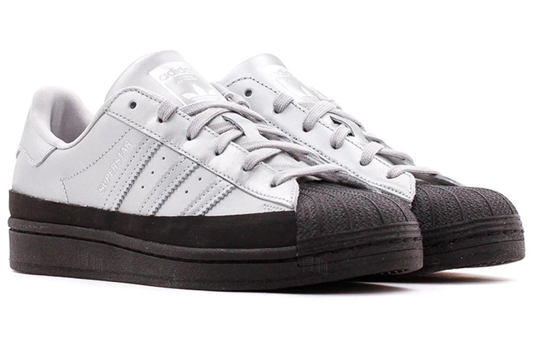 Женские кеды adidas originals SUPERSTAR (серебристо-черные) — фото 3