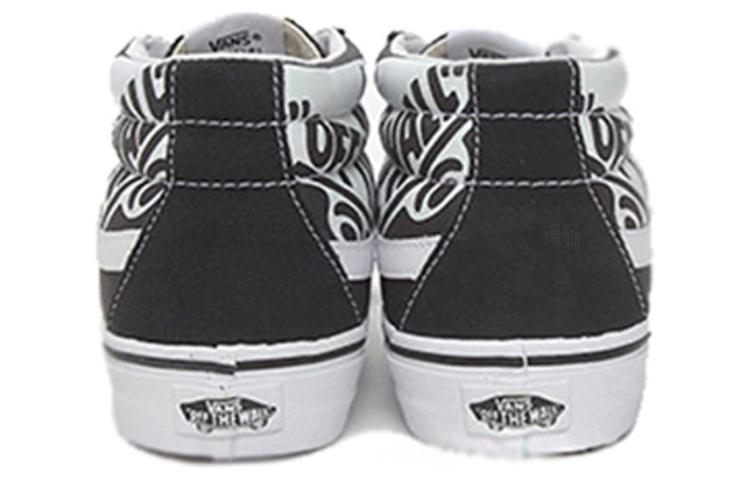 Кеды Vans SK8 Reissue LOGO (черный / белый) — Чёрный / белый — фото 4