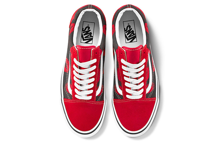 Кеды Vans Old Skool 36 Dx (черно-красные) — фото 3