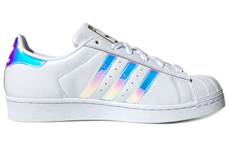 Женские кеды adidas originals Superstar (бело-серебристые) — фото 2