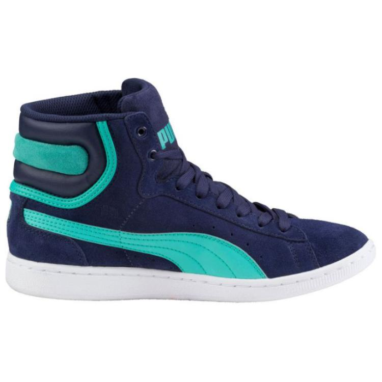 Женские кеды PUMA Vikky Mid (синий) — фото 2