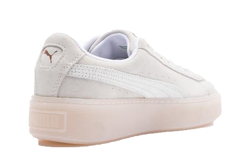 Женские кеды PUMA Suede Platform PLARFRM (белые) — фото 3
