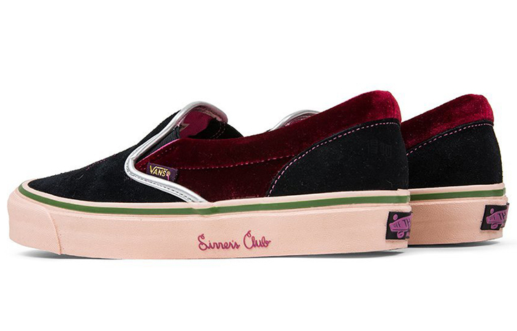Слипоны Vans x Feature Vault OG LX (черные) — фото 3