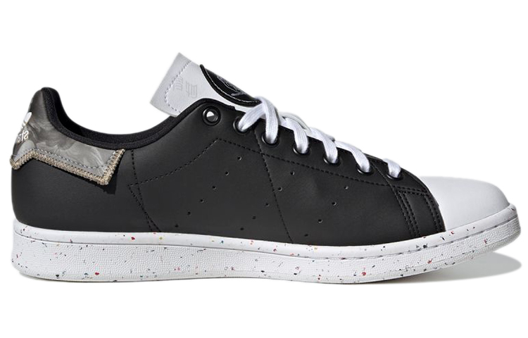 Кеды adidas originals StanSmith (черно-белые с золотым) — фото 2