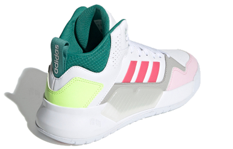 Женские кеды adidas neo PLAY9TIS 2.0 (бело-розово-зеленые) — фото 3
