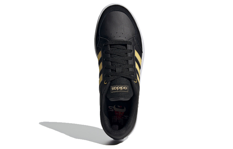 Мужские кеды adidas neo Breaknet (черно-желтые) — фото 4