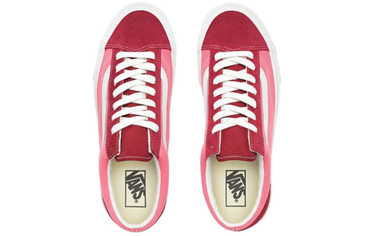 Кеды Vans Style 36 (темно-красный / розовый) — Тёмно-красный / розовый — фото 4