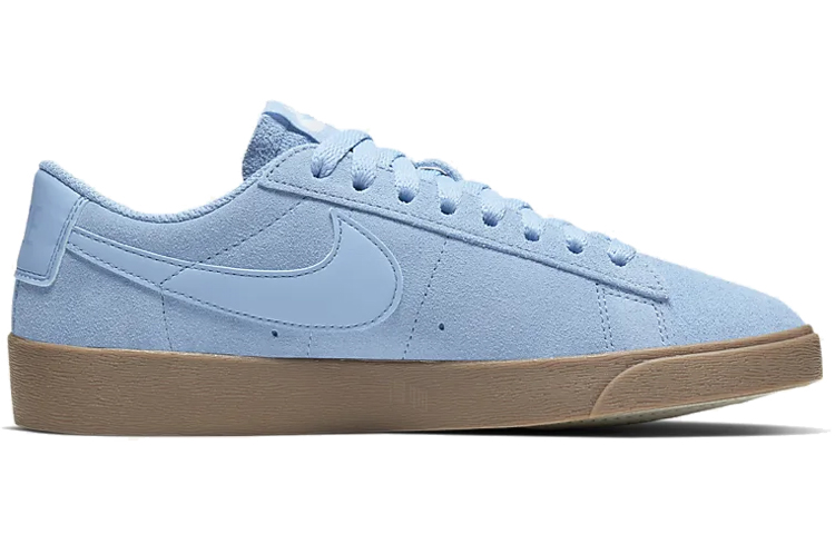 Женские кроссовки Nike Blazer (светло-голубые) — фото 2
