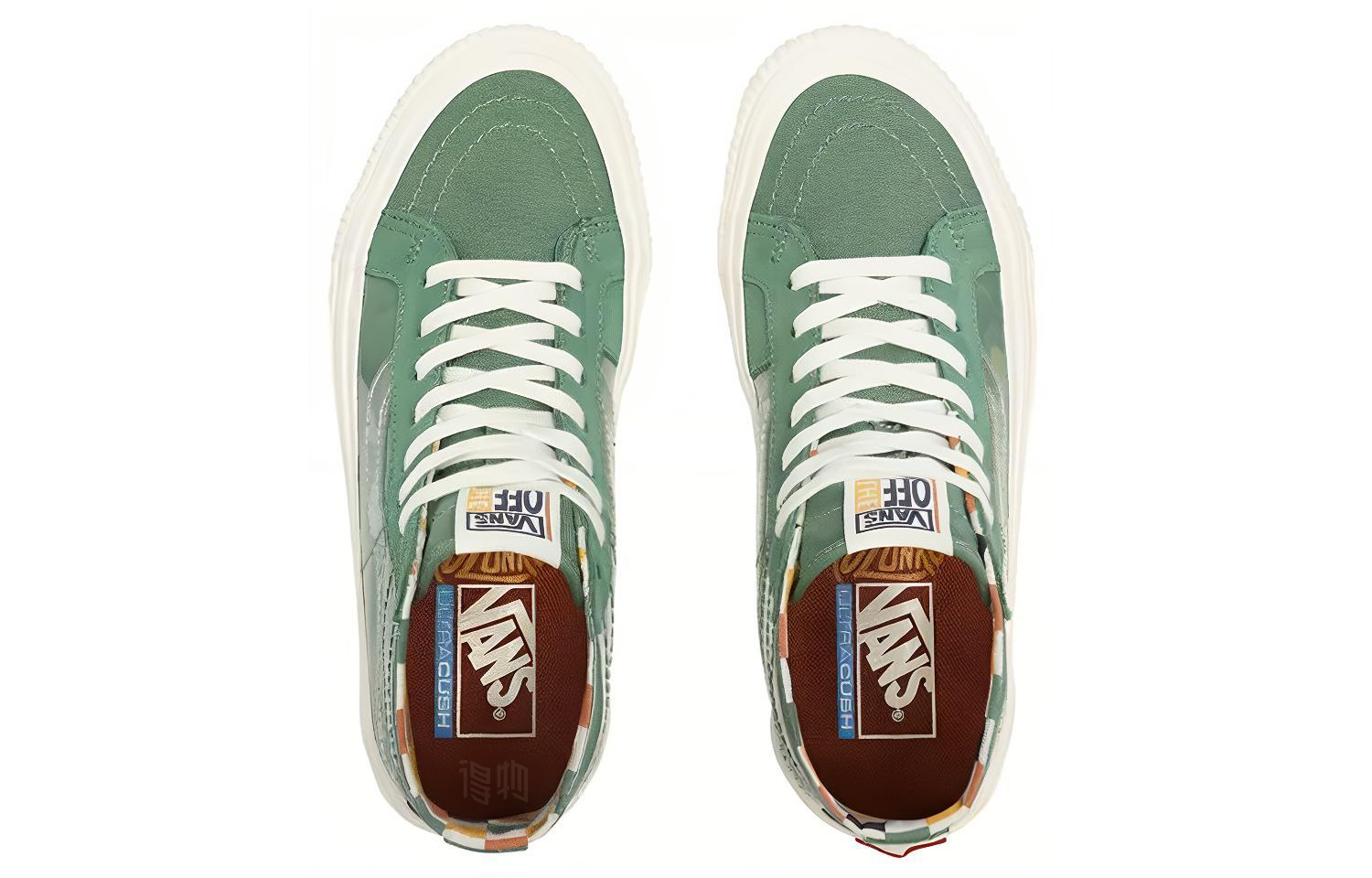 Женские кеды Vans SK8 38 Decon Sf (зеленые) — фото 4
