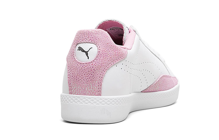 Женские кеды PUMA Match Lo Reset (бело-розовые) — Белый / розовый — фото 3
