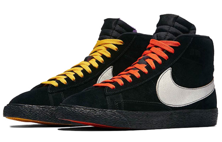 Мужские кеды Nike Blazer LA VS NYC (черные) — Чёрный — фото 3