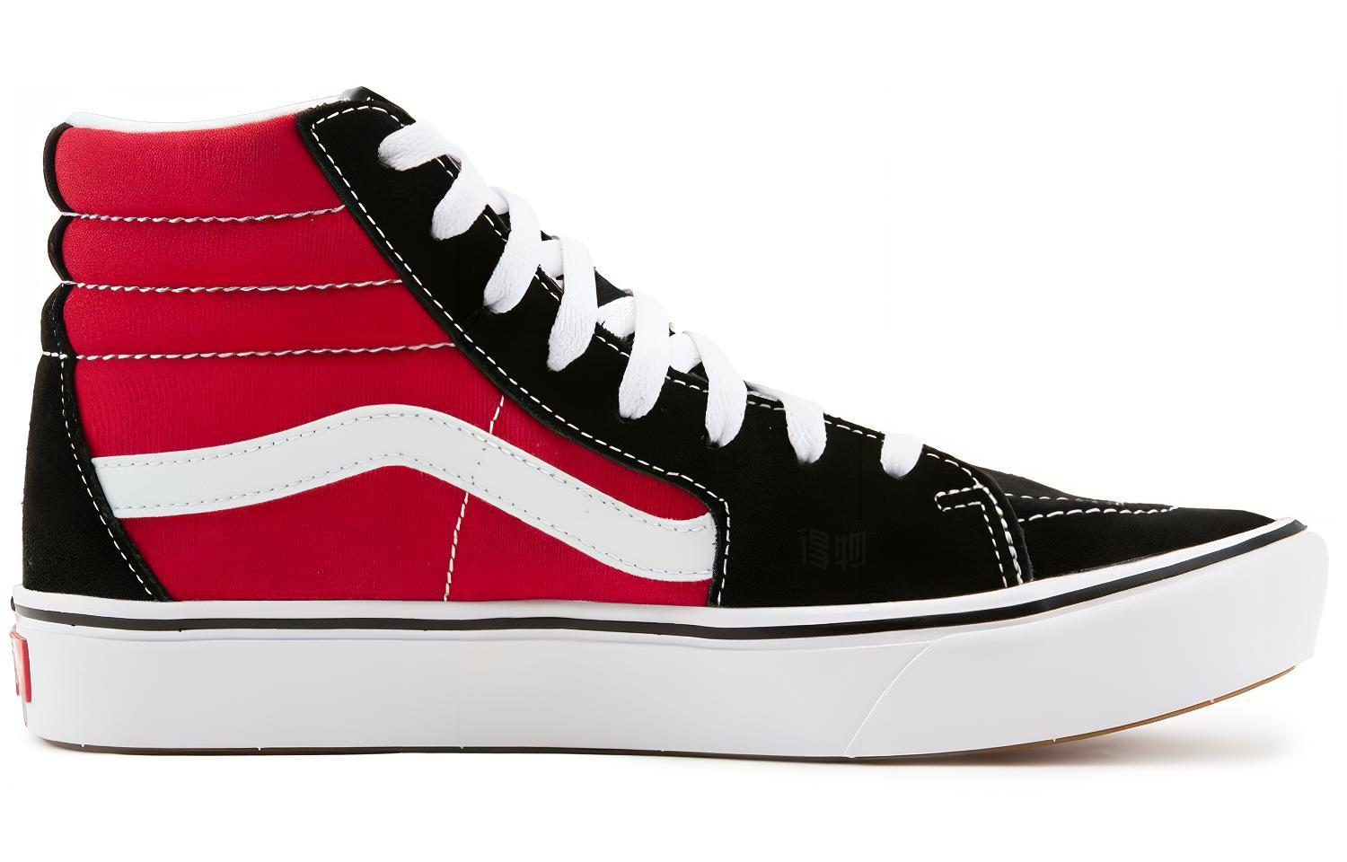 Кеды Vans SK8 (черно-красные) — Чёрный / красный — фото 2