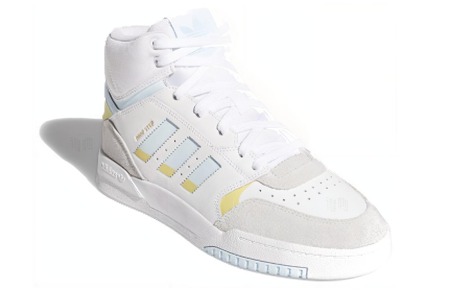 Женские кеды adidas originals Drop Step (белый / серый / синий) — фото 2