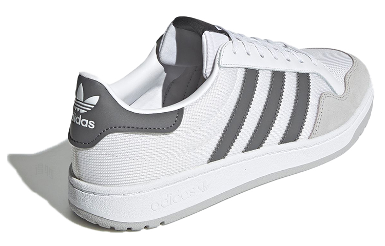 Кеды adidas originals Team Court (бело-серые) — фото 4