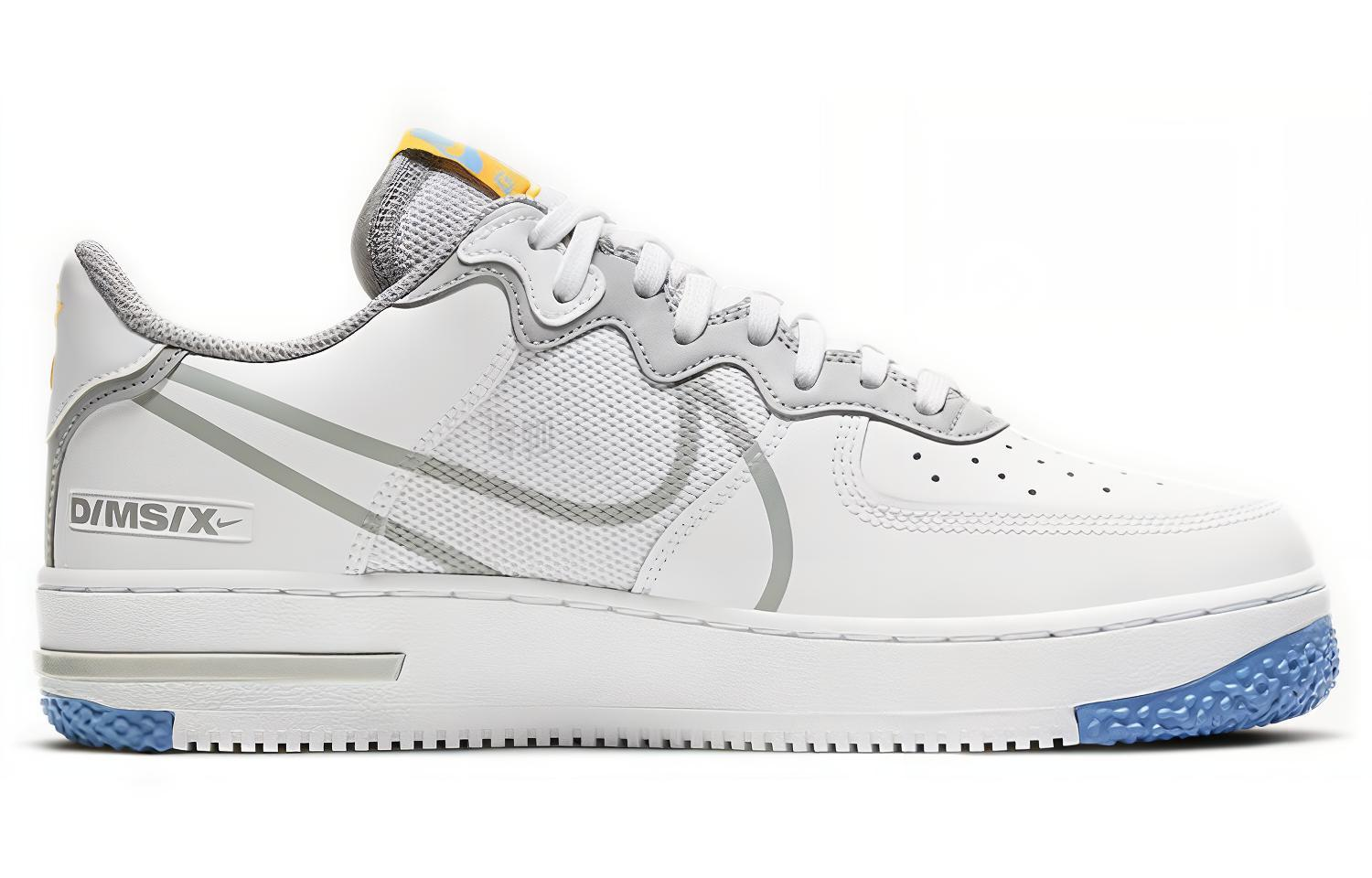 Кроссовки Nike Air Force 1 React (бело-синие) — фото 2