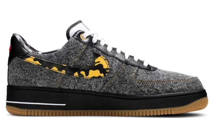 Мужские кеды Nike Air Force 1 LV8 "Remix Pack" (серо-черные) — фото 2