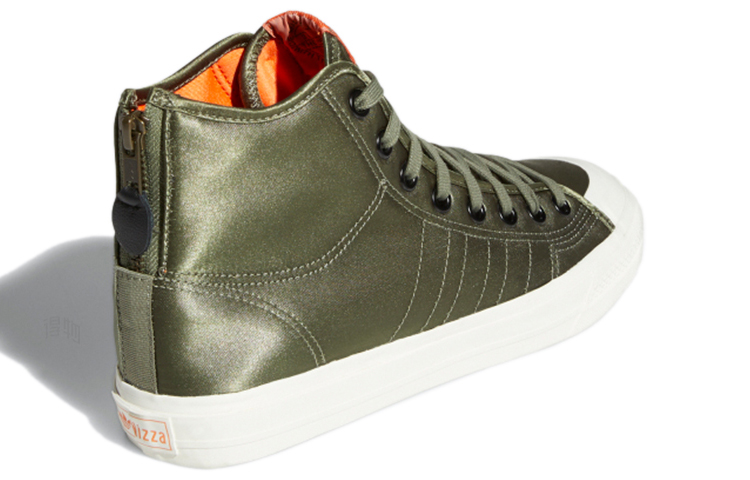 Кеды adidas originals NIZZA Hi Rf (зеленые) — фото 4