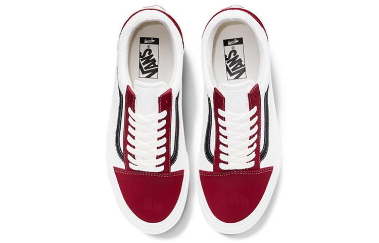 Кеды Vans Old Skool Vlt Lx (красно-белые) — фото 3
