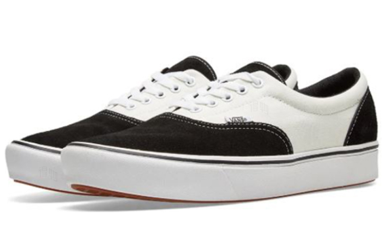 Кеды Vans Era Suede And Canvas Comfycush (черно-белые) — фото 2