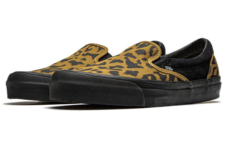 Слипоны Vans Slip-On Vault OG LX (черно-леопардовые) — фото 3