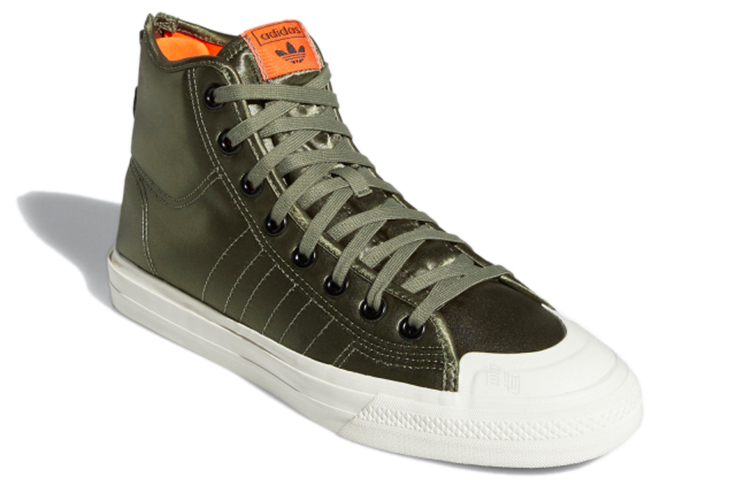Кеды adidas originals NIZZA Hi Rf (зеленые) — фото 3
