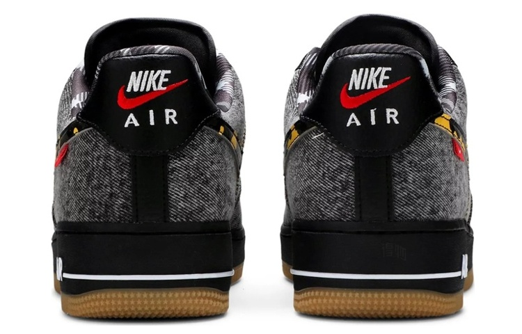 Мужские кеды Nike Air Force 1 LV8 "Remix Pack" (серо-черные) — фото 4