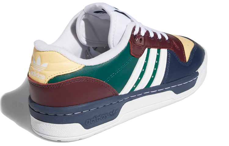 Женские кеды adidas originals Rivalry (зелено-коричнево-синие) — фото 4