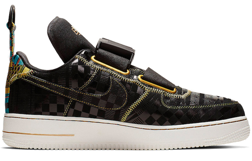 Мужские кроссовки Nike Air Force 1 Utility (черно-белые) — Чёрный — фото 2