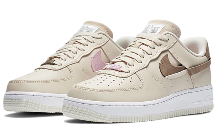 Женские кроссовки Nike Air Force 1 (коричнево-розовые) — фото 3