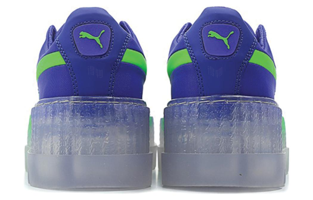 Женские кроссовки PUMA x Fenty Rihanna Fenty Cleated Creeper Surf (сине-зеленые) — фото 5