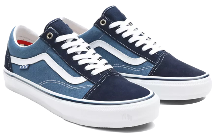 Кеды Vans Old Skool Skate (темно-синие) — фото 3