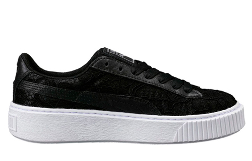 Кеды PUMA BASKET PLATFORM (черно-белые) — Чёрный / белый — фото 2