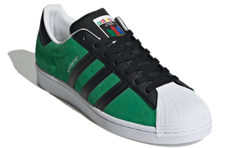 Кеды adidas originals SUPERSTAR (зеленый / белый) — Зелёный / белый — фото 3