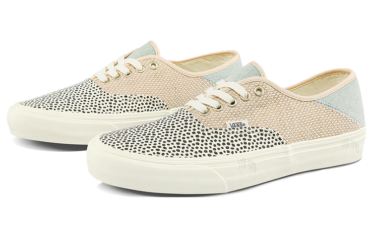 Кеды Vans Authentic SF (белый / черный / коричневый / синий) — Белый / чёрный / коричневый / синий — фото 2