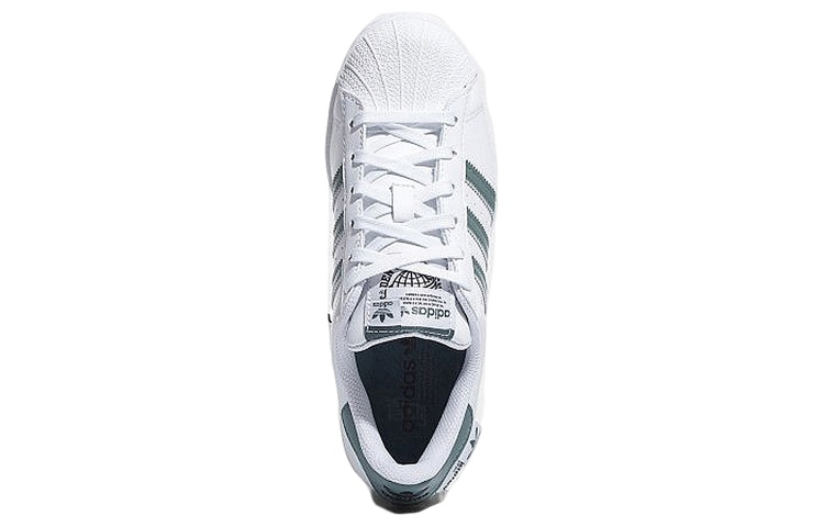 Кеды adidas originals SUPERSTAR (бело-серо-зеленые) — фото 5
