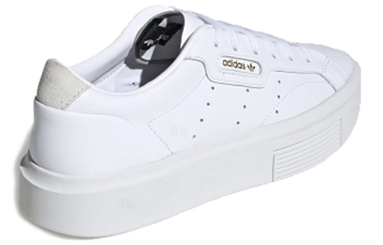 Женские кеды adidas Sleek Super (белый / серый) — фото 4